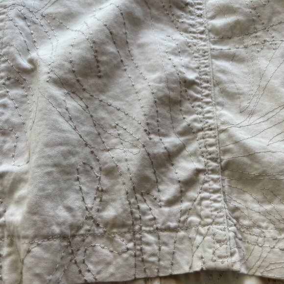 Coldwater Creek Womens‎ Jacket Beige Embroidered Lightweight Full Zip Size 22 - Picture 13 of 15